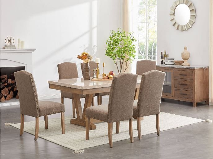 Town Marble Top 5Pc Dining Set - Table and 4 Chairs